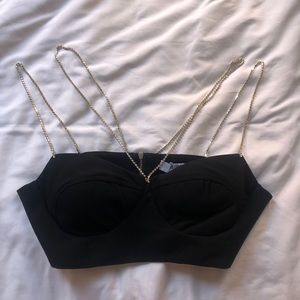 Heiress Beverly Hills Rhinestoned Top